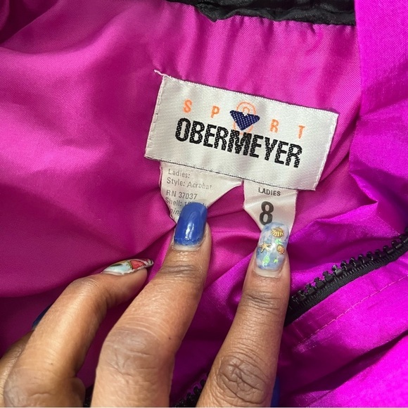 Vintage Obermeyer Sport Snow Ski Jacket Size 8 - Picture 13 of 17